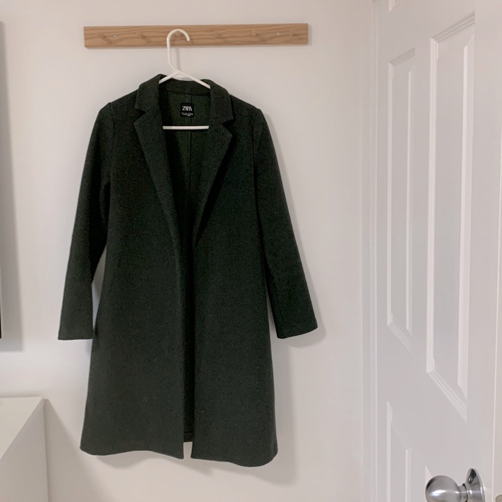 Dark Green ZARA fall jacket